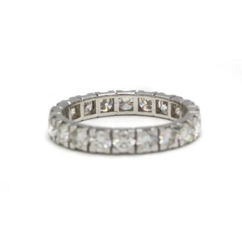 Bague 51 Alliance tour complet en or 18K et diamants 1,90 ct 58 Facettes 1173