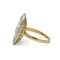 Bague 57 Bague baignoire en or 750 et platine, diamants taille ancienne env. 3 ct 58 Facettes 1271
