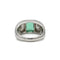 Bague 53 Bague Art déco en platine, émeraude et diamants 58 Facettes 1273