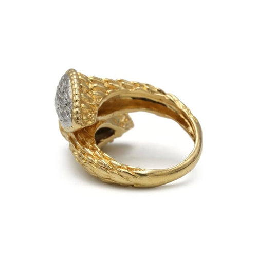 Bague 47 Boucheron Serpent Bohème - Bague en or jaune 750, platine et diamants 58 Facettes 1280
