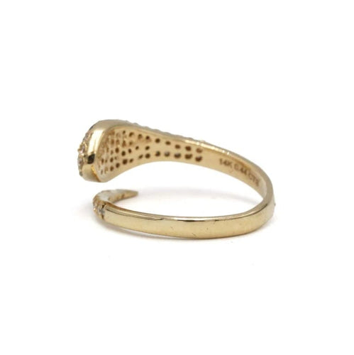 Bague 53 Bague serpent en or 585 avec diamants et saphir 58 Facettes 1290