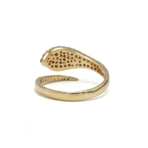Bague 53 Bague serpent en or 585 avec diamants et saphir 58 Facettes 1290
