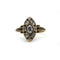 Bague 55 Bague marquise XIXe siècle en or 750 et diamants taille rose 58 Facettes 1297