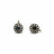 Boucles d'oreilles Boucles d'oreilles anciennes en or 750 avec diamants et saphirs 58 Facettes 1299