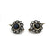 Boucles d'oreilles Boucles d'oreilles anciennes en or 750 avec diamants et saphirs 58 Facettes 1299