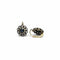 Boucles d'oreilles Boucles d'oreilles anciennes en or 750 avec diamants et saphirs 58 Facettes 1299