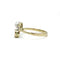 Bague 51 Bague Toi et Moi en or jaune 750 avec diamants, émeraude et perle 58 Facettes 1294