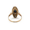 Bague 57 Bague marquise ancienne en or 585 avec diamants et saphir 58 Facettes 1304