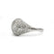 Bague 57 Bague dôme Art déco en or blanc 750 et diamants 58 Facettes 1320