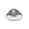 Bague 57 Bague dôme Art déco en or blanc 750 et diamants 58 Facettes 1320