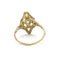 Bague 54 Bague en or 750 avec diamants taille ancienne 58 Facettes 1313
