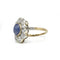Bague 56 Bague en or 750 avec diamants taille ancienne et saphir 58 Facettes 1293
