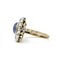 Bague 56 Bague en or 750 avec diamants taille ancienne et saphir 58 Facettes 1293