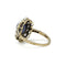 Bague 56 Bague en or 750 avec diamants taille ancienne et saphir 58 Facettes 1293
