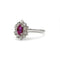 Bague 52 Bague marguerite en or 750 avec diamants et rubis 58 Facettes 1306