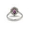Bague 52 Bague marguerite en or 750 avec diamants et rubis 58 Facettes 1306