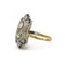 Bague 54 Bague Art déco en or 750 avec diamants et saphirs calibrés 58 Facettes 1298