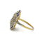 Bague 54 Bague Art déco en or 750 avec diamants et saphirs calibrés 58 Facettes 1298
