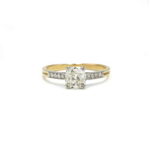 Bague 54 Solitaire Art déco - Bague en or 750 avec diamant 1,03 ct 58 Facettes 1291