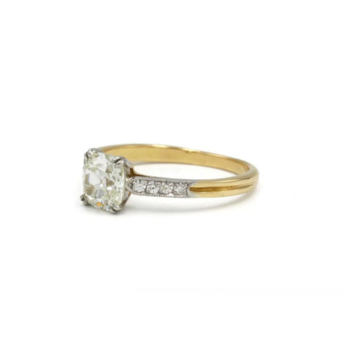 Bague 54 Solitaire Art déco - Bague en or 750 avec diamant 1,03 ct 58 Facettes 1291
