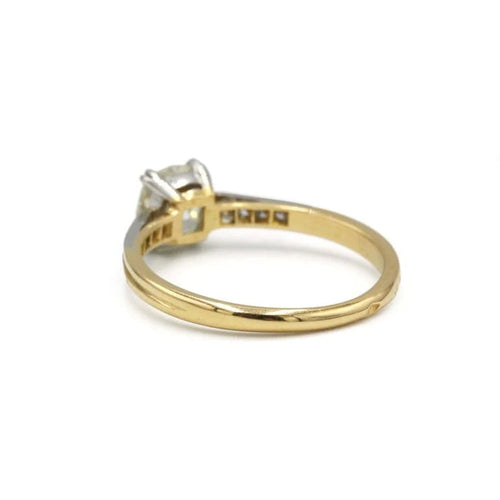 Bague 54 Solitaire Art déco - Bague en or 750 avec diamant 1,03 ct 58 Facettes 1291