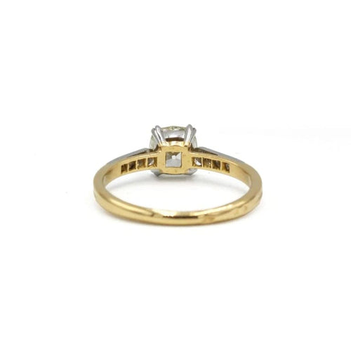 Bague 54 Solitaire Art déco - Bague en or 750 avec diamant 1,03 ct 58 Facettes 1291