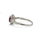 Bague 52 Bague marguerite en platine avec diamants et rubis 58 Facettes 1305