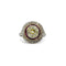 Bague 53 Bague Art déco en platine avec diamant jaune 2,18 ct et rubis 58 Facettes 1274