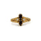 Bague 54 Bague en or jaune 750 avec grenats et opales 58 Facettes 1327
