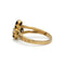 Bague 54 Bague en or jaune 750 avec grenats et opales 58 Facettes 1327