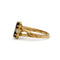 Bague 54 Bague en or jaune 750 avec grenats et opales 58 Facettes 1327
