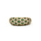 Bague 46 Bague jonc pavée de diamants et d’émeraudes en or jaune 750 58 Facettes SA004