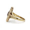 Bague 55 Bague marquise ancienne en or jaune 750 avec diamants et rubis 58 Facettes SA002