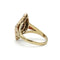 Bague 55 Bague marquise ancienne en or jaune 750 avec diamants et rubis 58 Facettes SA002