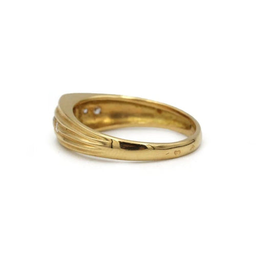 Bague 52 Bague en or jaune 750 avec diamants et rubis 58 Facettes 1330