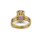 Bague 51 Bague en or jaune 750 avec améthyste, panier torsadé 58 Facettes 1329