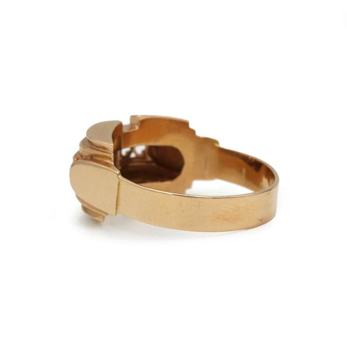 Bague 56 Bague tank en or 750 avec diamant 58 Facettes 1326