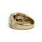 Bague 52 Bague jonc en or jaune 750 avec cristal de roche et diamants 58 Facettes SA005