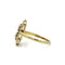 Bague 60 Bague Art déco en or jaune 750, diamants et saphirs calibrés 58 Facettes 1300