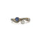 Bague 53 Bague toi et moi en or 750, diamants et saphir 58 Facettes 1303