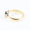 Bague 54 Bague solitaire ancienne en or jaune et blanc 18 carats avec diamant 58 Facettes 159/24 F