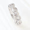 Bague 60 Bague en or blanc 18 carats sertie de diamants trapèze 0,69 ct 58 Facettes 133710C