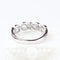 Bague 60 Bague en or blanc 18 carats sertie de diamants trapèze 0,69 ct 58 Facettes 133710C