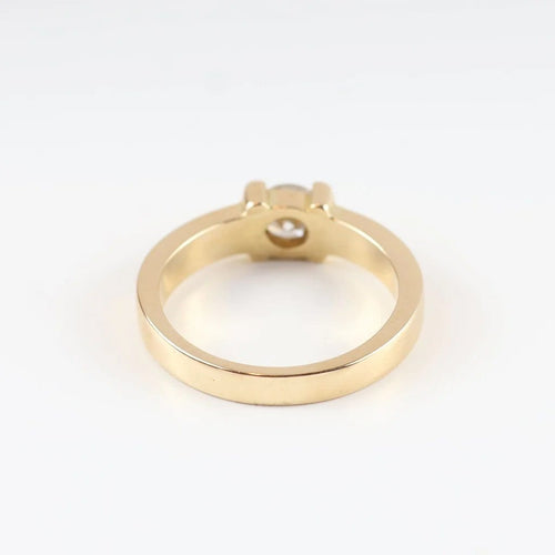 Bague 55 Bague solitaire en or jaune 18 carats avec diamants 58 Facettes 131645