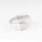 Bague 58 Bague pavée en or blanc 18 carats et diamants taille brillant 58 Facettes 131370B