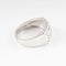 Bague 58 Bague pavée en or blanc 18 carats et diamants taille brillant 58 Facettes 131370B