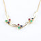 Collier Collier ras-de-cou vintage en or jaune 14 carats et pierres précieuses 58 Facettes 159/24T
