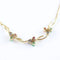 Collier Collier ras-de-cou vintage en or jaune 14 carats et pierres précieuses 58 Facettes 159/24T