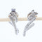 Boucles d'oreilles Boucles d'oreilles en or blanc 18 carats et diamants taille brillant 58 Facettes 131366F