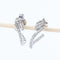 Boucles d'oreilles Boucles d'oreilles en or blanc 18 carats et diamants taille brillant 58 Facettes 131366F